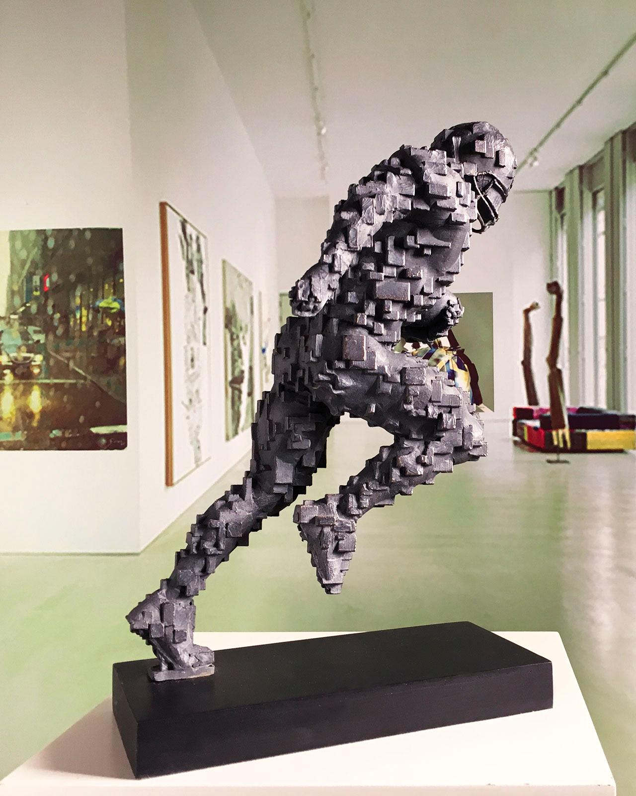 NFL Abstraction - Miguel Guía Constructivist Cast bronze Sculpture 15