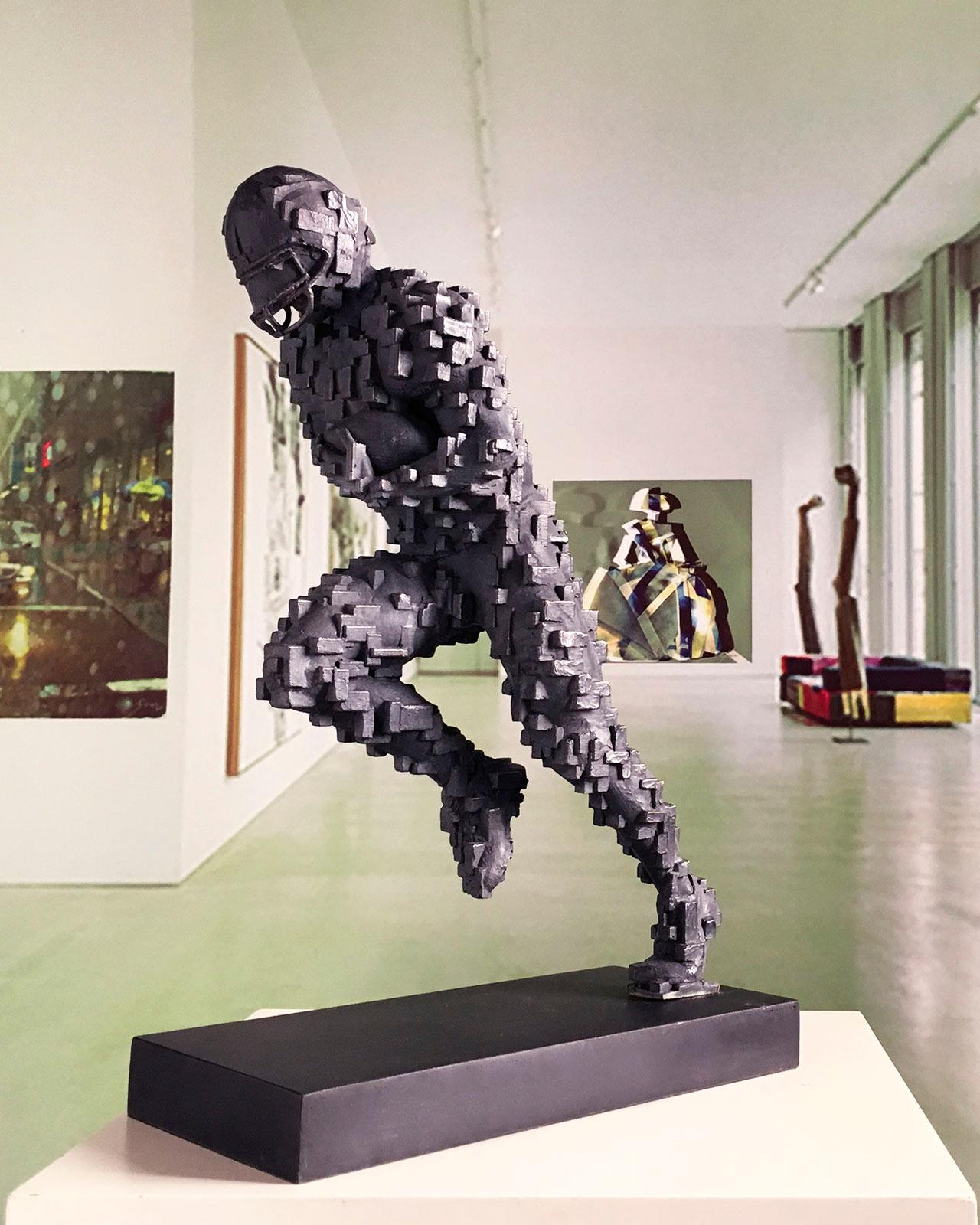 NFL Abstraction - Miguel Guía Constructivist Cast bronze Sculpture 2