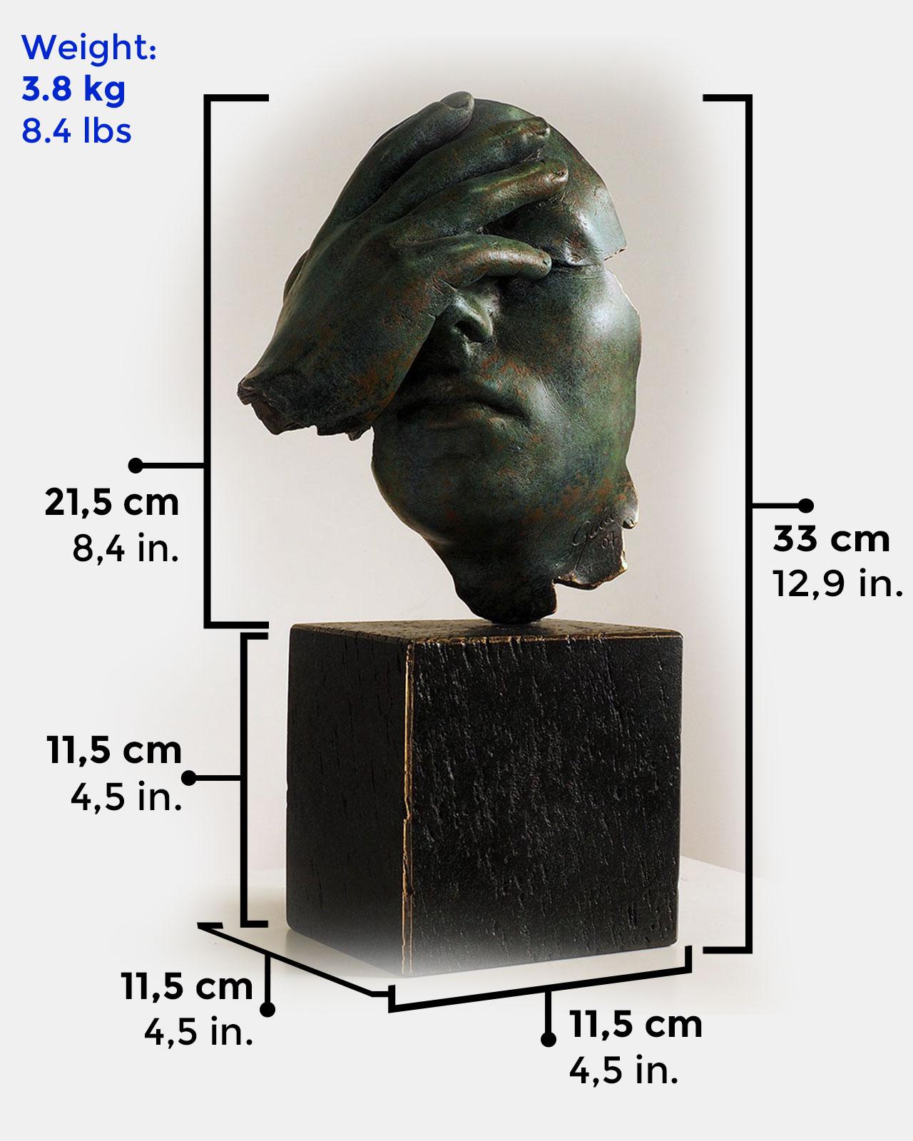 Reflexion - Miguel Guía Realism Bronze layer Sculpture 3