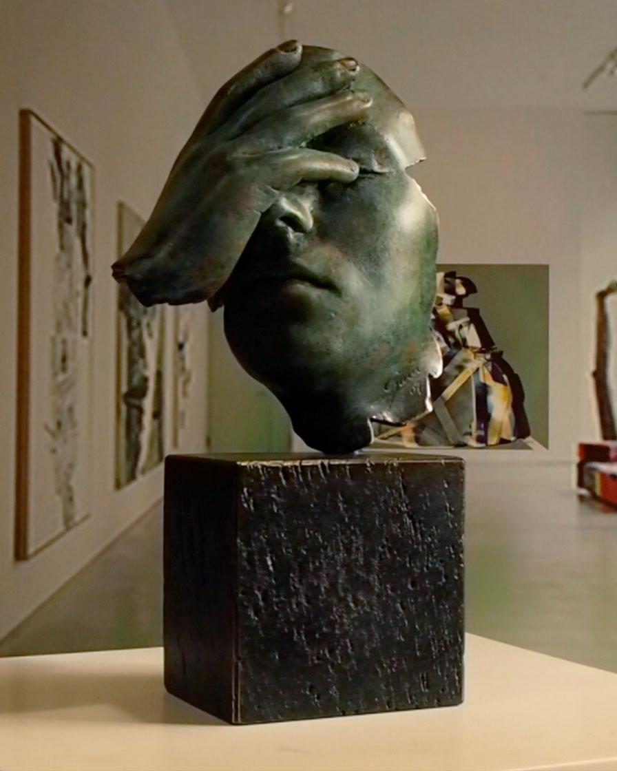 Reflexion - Miguel Guía Realism Bronze layer Sculpture 5