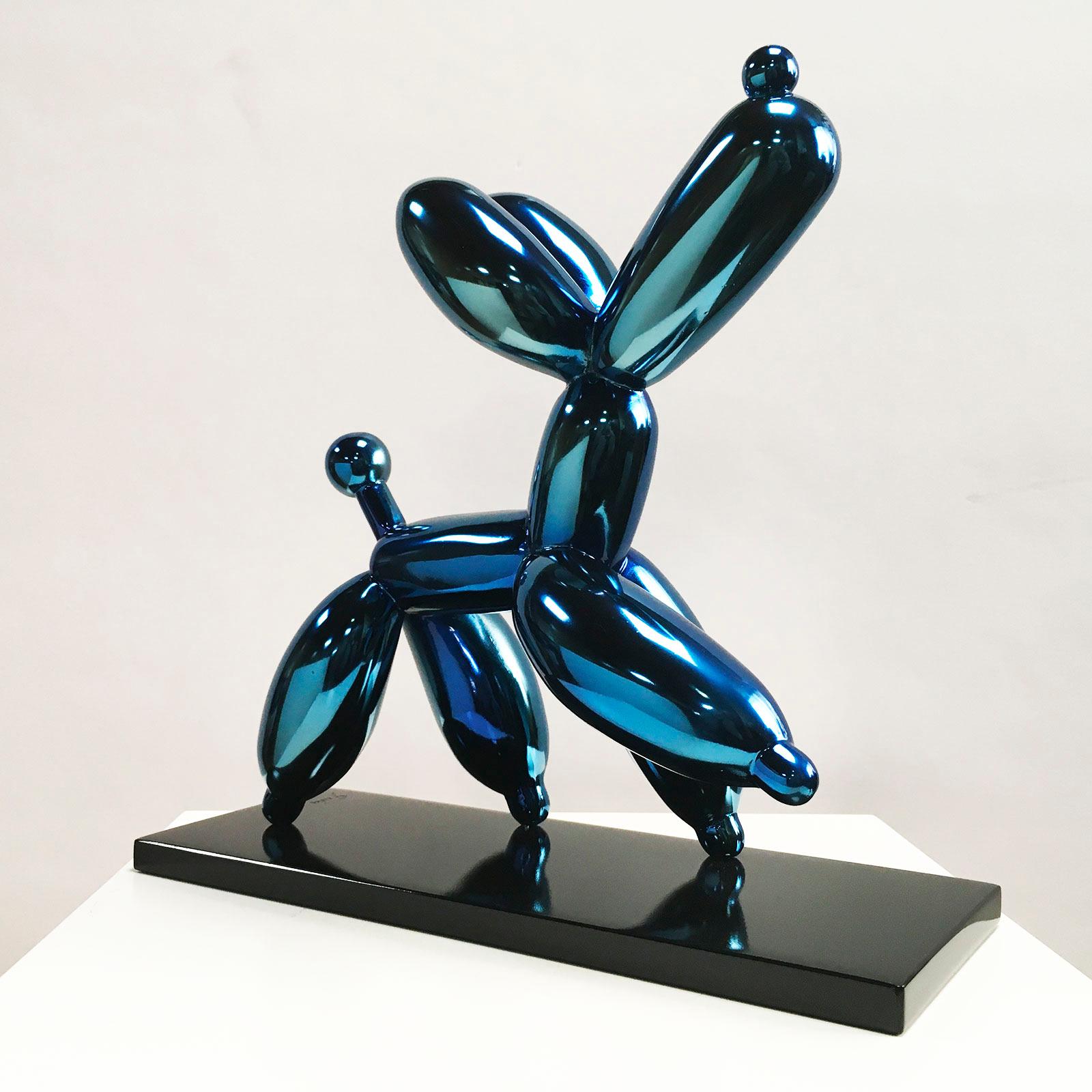 Smug dog - Miguel Guía, Pop Art Nickel layer Sculpture (choose finish color) 16