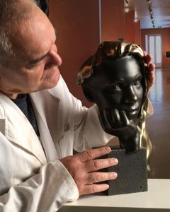 Sweet Innocence Bronze - Miguel Guía Realism Bronze layer Sculpture