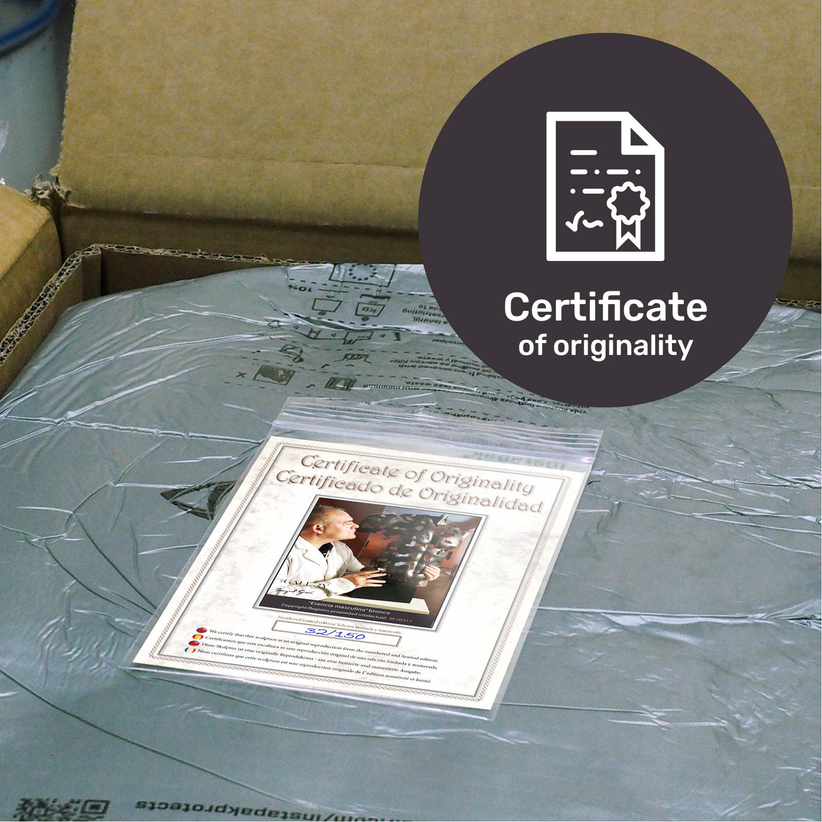 The Essence of Masculinity - Miguel Guía Expressionist Bronze layer Sculpture For Sale 10