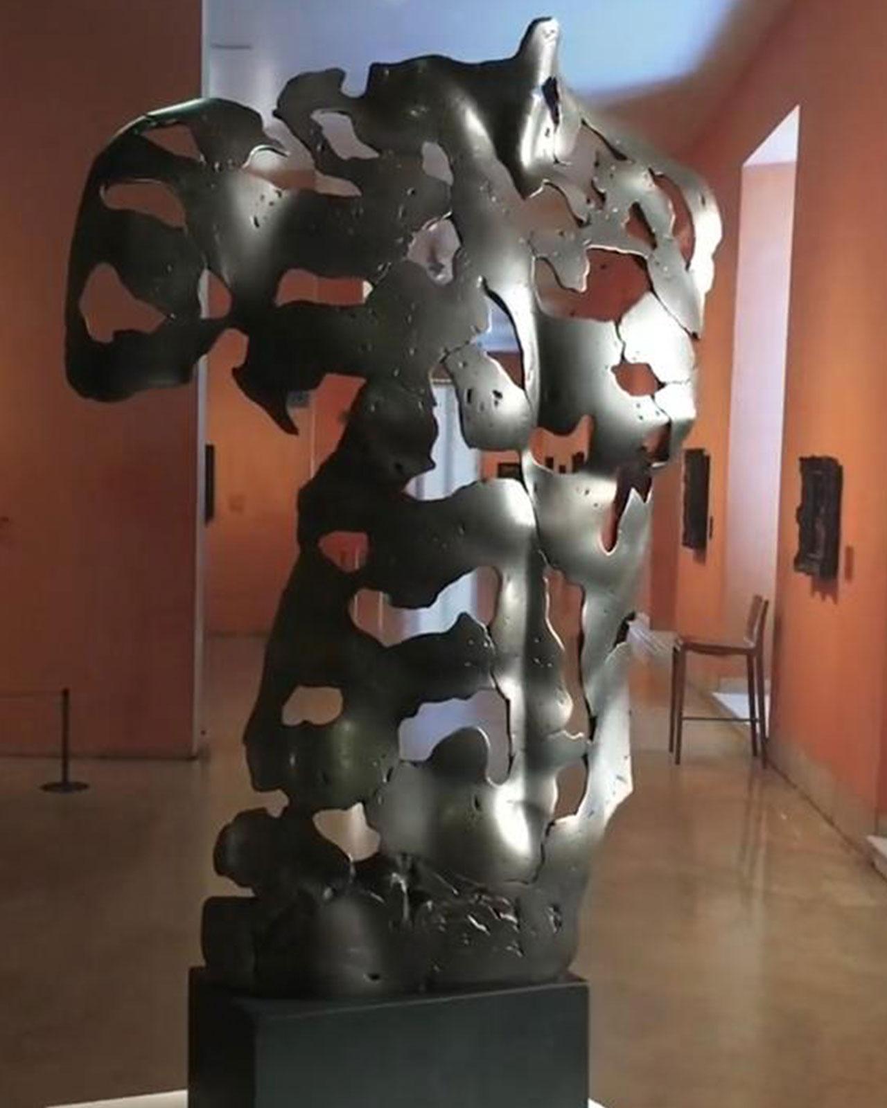 The Essence of Masculinity - Miguel Guía Expressionist Bronze layer Sculpture For Sale 13