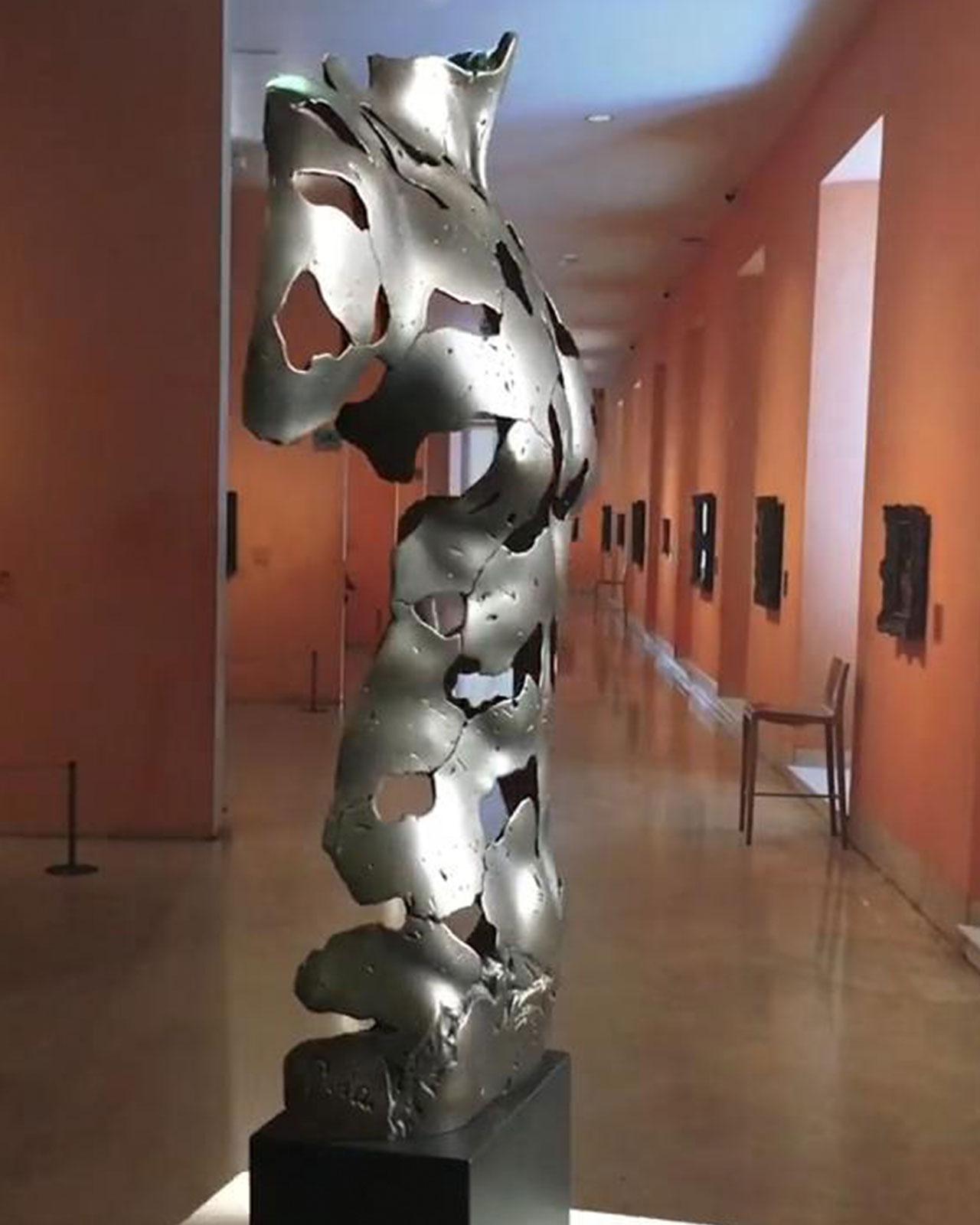 The Essence of Masculinity - Miguel Guía Expressionist Bronze layer Sculpture For Sale 14