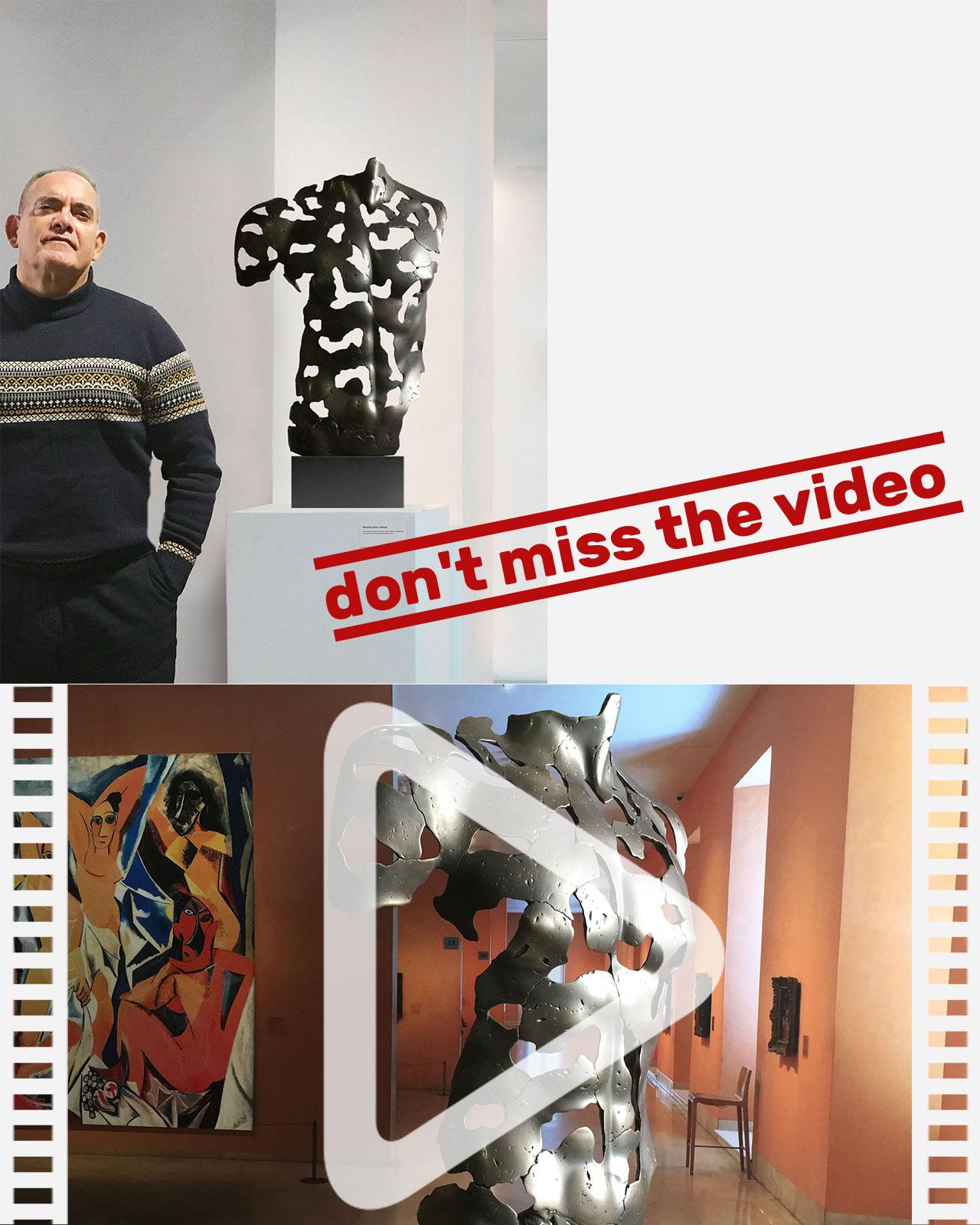 The Essence of Masculinity - Miguel Guía Expressionist Bronze layer Sculpture For Sale 4