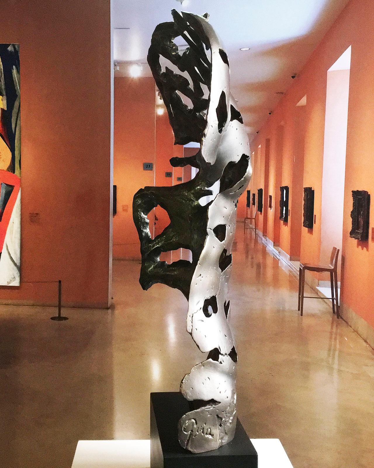 The Essence of Masculinity - Miguel Guía Expressionist Bronze layer Sculpture For Sale 6