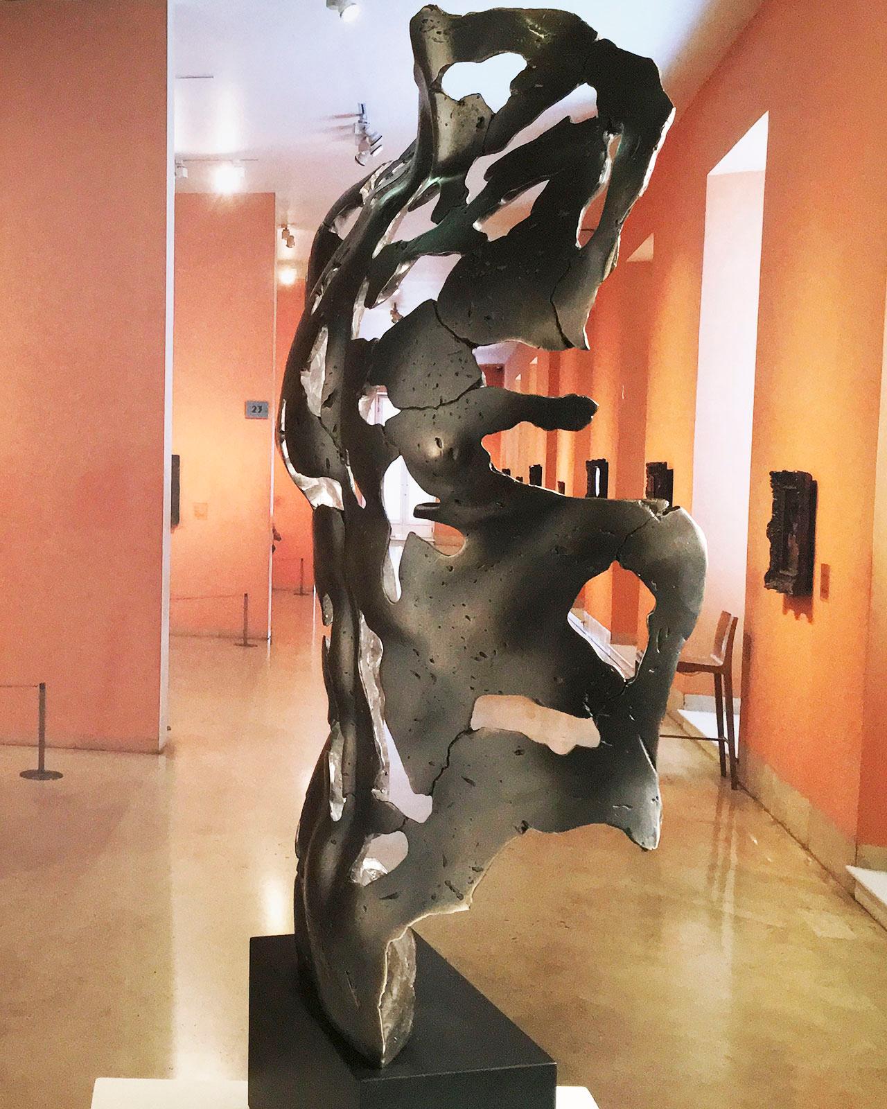 The Essence of Masculinity - Miguel Guía Expressionist Bronze layer Sculpture For Sale 7