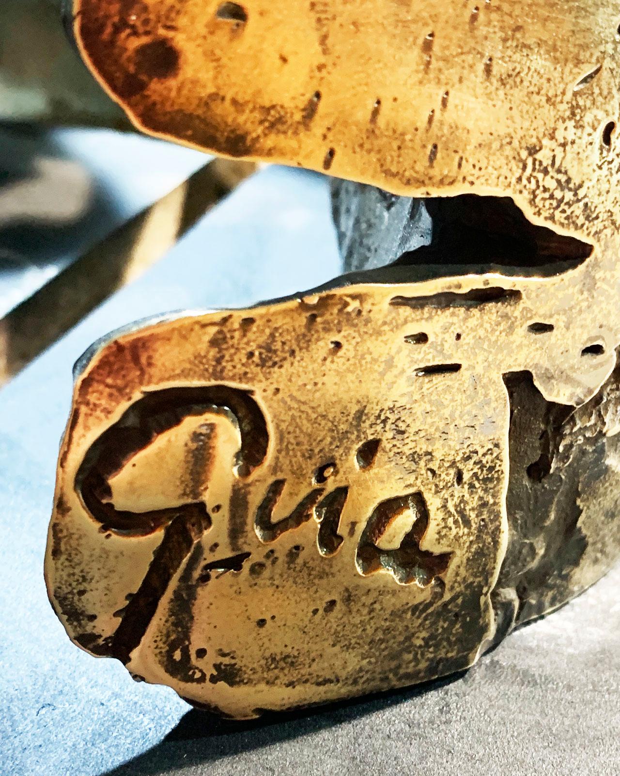 The Essence of Masculinity - Miguel Guía Expressionist Bronze layer Sculpture For Sale 8