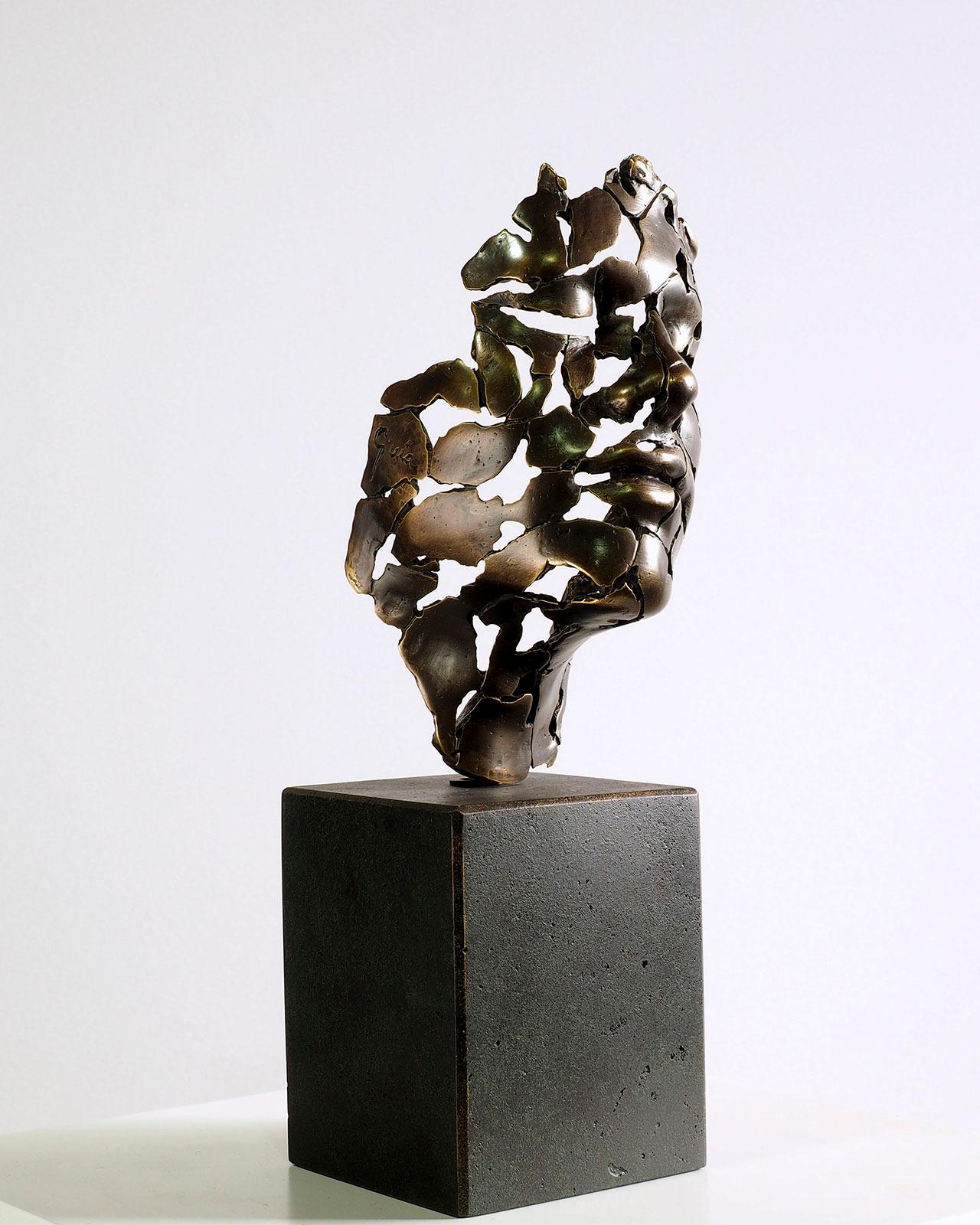 Expressionist Sculpture "The Essence of Youth" by Miguel Guía.
The sculpture is made of a layer of bronze on cold smelting of copper with the base of graphite or marble dust.
Limited edition of 150 works.
Although the required time to deliver a