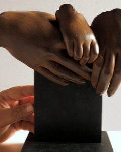The Family - Miguel Guía Realist Bronze layer Sculpture