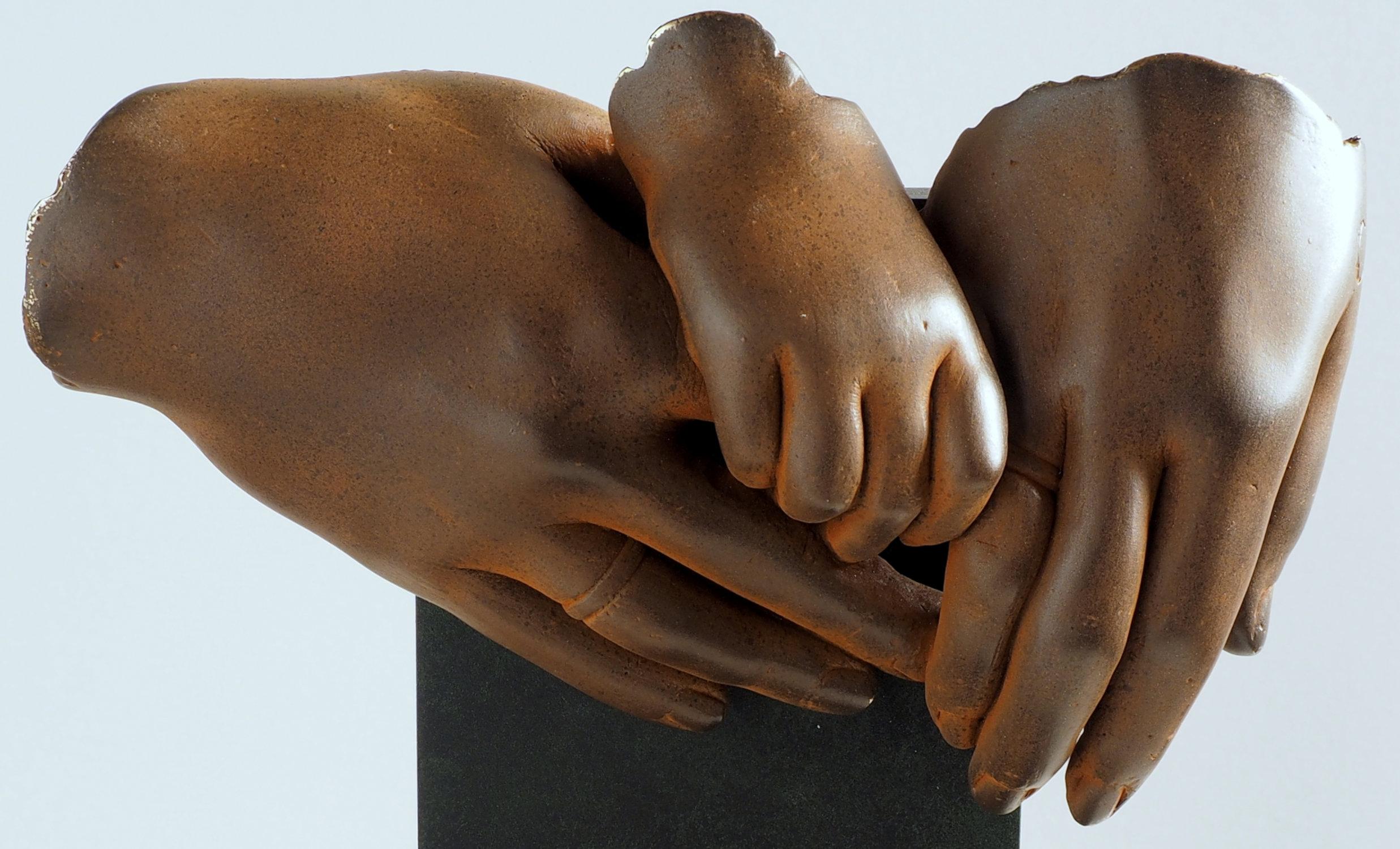 The Family - Miguel Guía Realist Bronze layer Sculpture For Sale 2