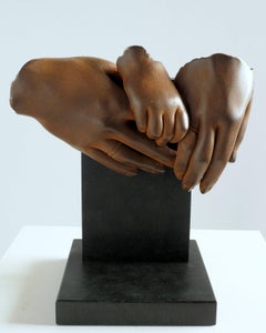 The Family - Miguel Guía Realist Bronze layer Sculpture