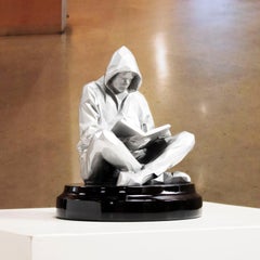 Young synthesis reading - Miguel Guía Pop Art Sculpture