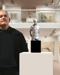 Young torso synthesis - Miguel Guía Pop Art Sculpture