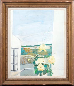 Antique American Impressionist Paris School Still Life Framed Oil Painting