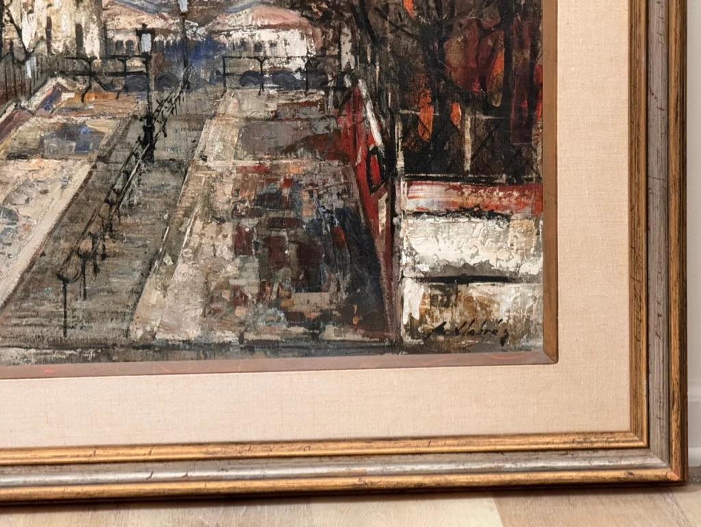 Canvas Miguel Llabres (Spanish, 1930-1983) Sacre-Coeur, Paris oil on canvas For Sale