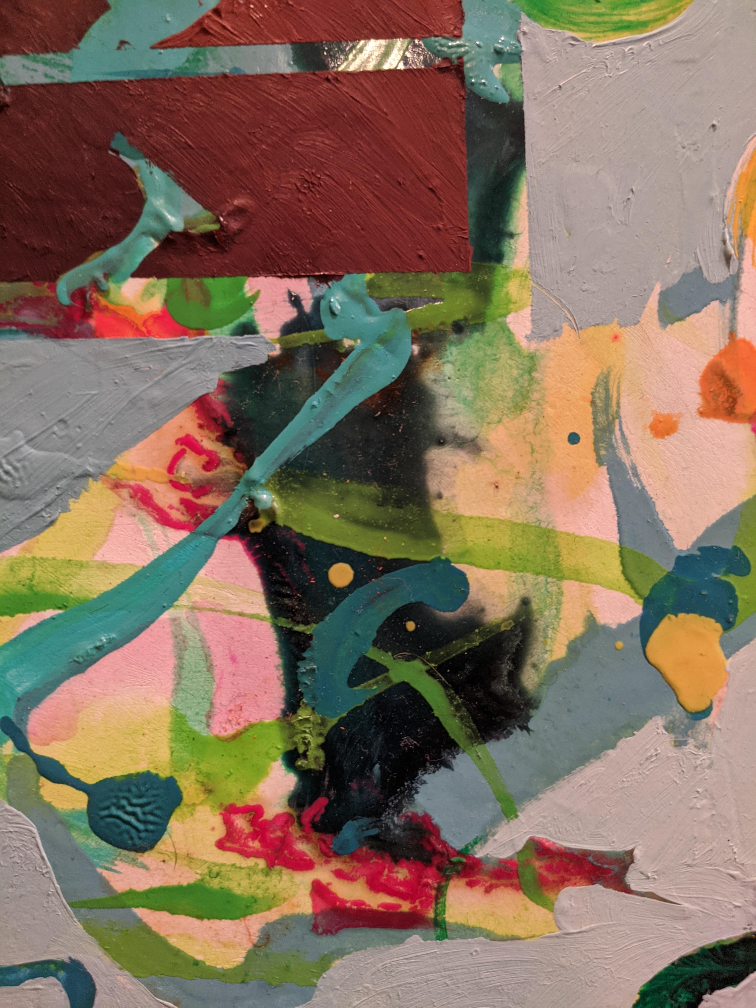 Pittura ad olio astratta  a bordo - The Knot in vendita 10