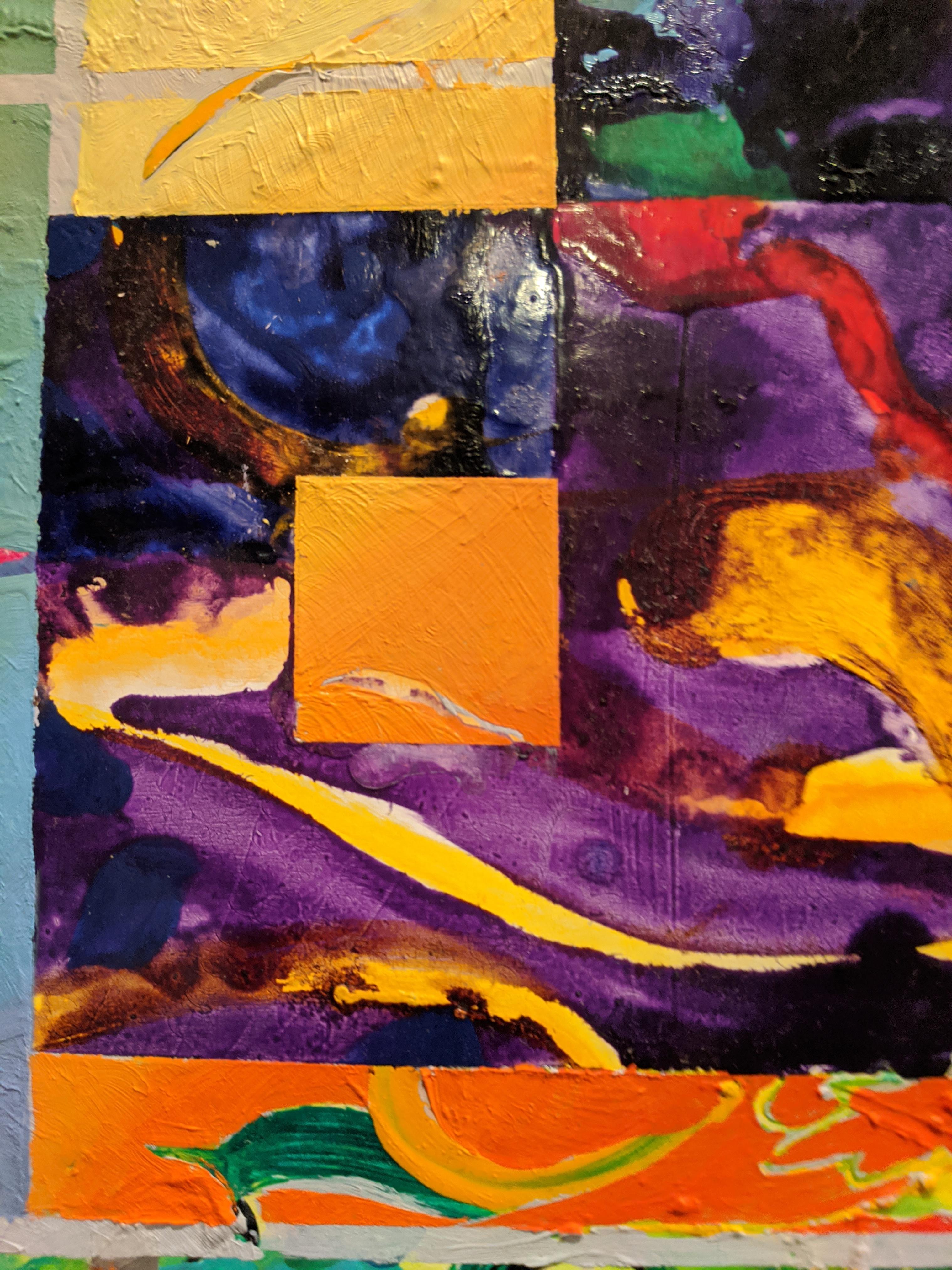Pittura ad olio astratta  a bordo - The Knot in vendita 12