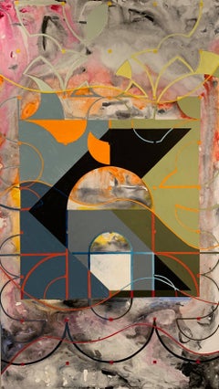 Olio su pannello -- Plaza Shift I