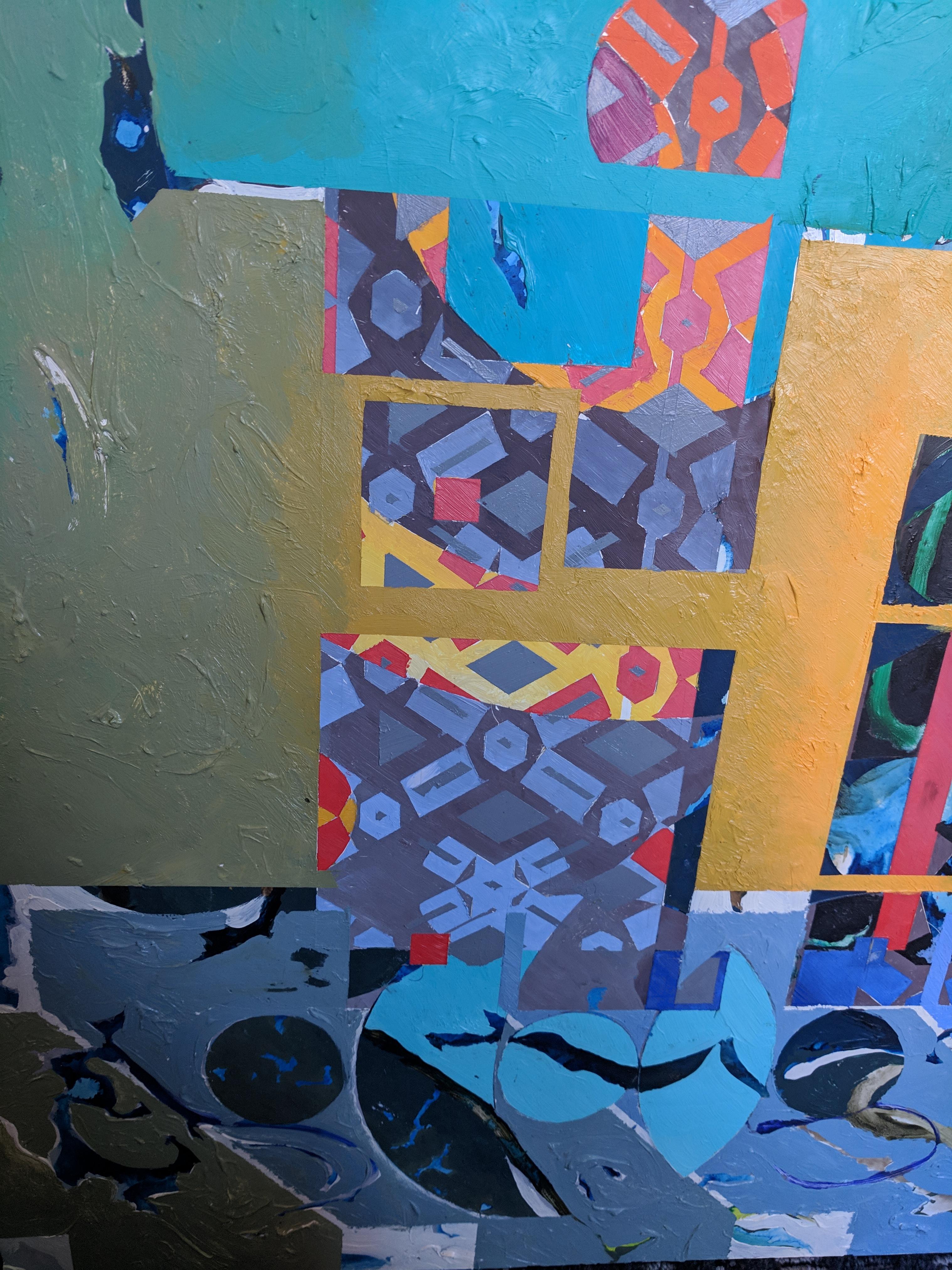 Abstrakte abstrakte Malerei  -- Plaza De Las Celebraciones im Angebot 2