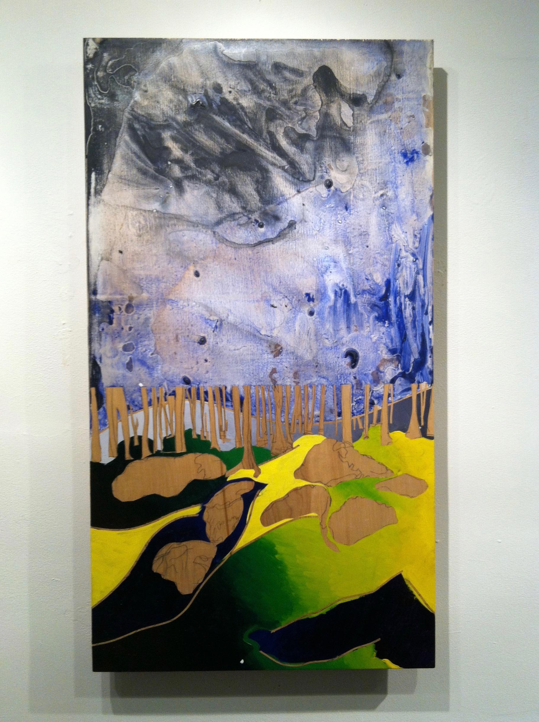 Miguel Martinez- Riddle Landscape Painting - Plaza Forest 1