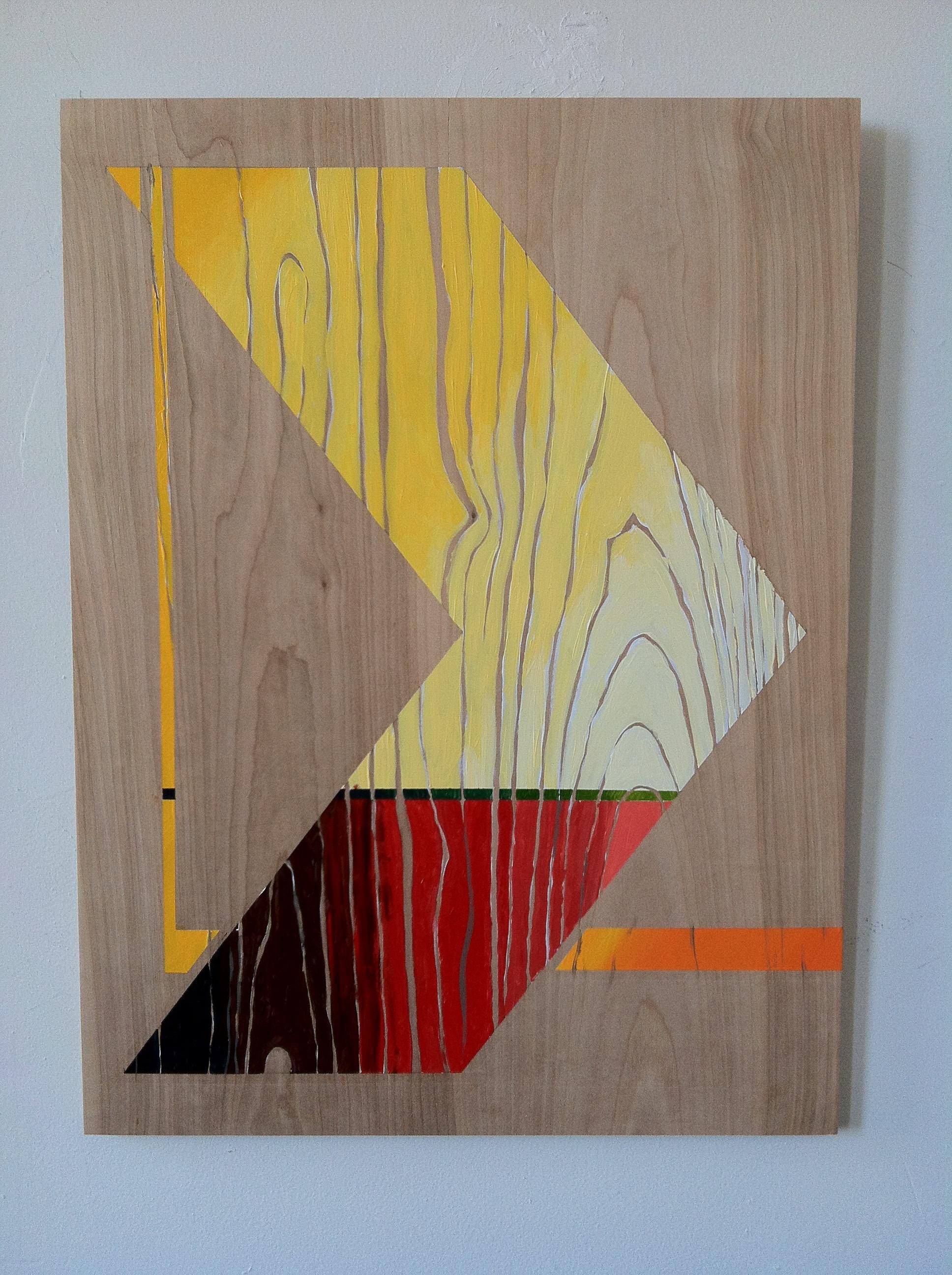 Pop-Art-Gemälde – scharfe Kurve (Middle) – Painting von Miguel Martinez- Riddle