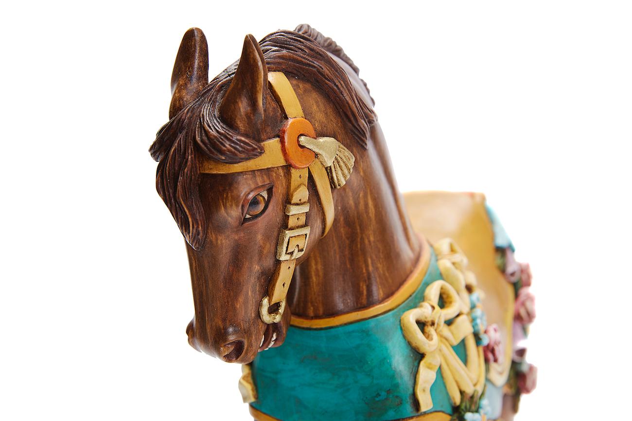 Caballo Carrusell / Carousell Horse - Mexican Folk Art  Cactus Fine Art For Sale 5