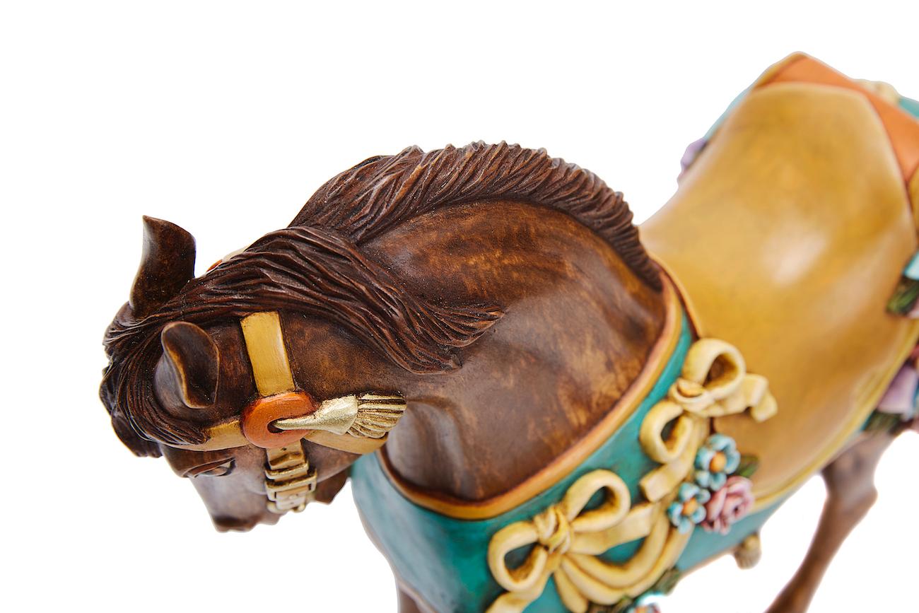 Caballo Carrusell/Carousell Horse - Art populaire mexicain  Beaux-arts Cactus en vente 11