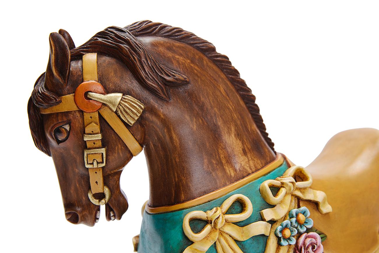 Caballo Carrusell/Carousell Horse - Art populaire mexicain  Beaux-arts Cactus en vente 12