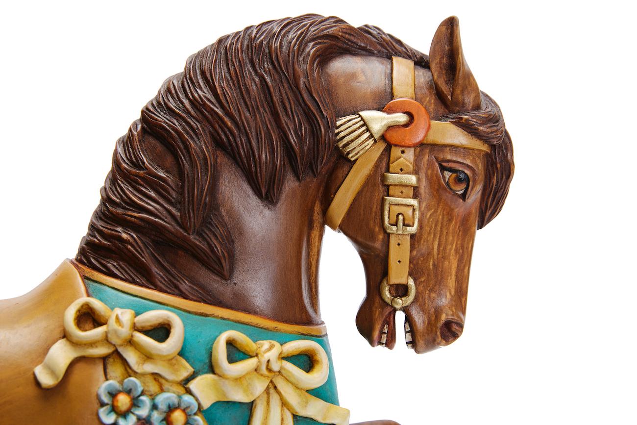 Caballo Carrusell / Carousell Horse - Mexican Folk Art  Cactus Fine Art For Sale 11