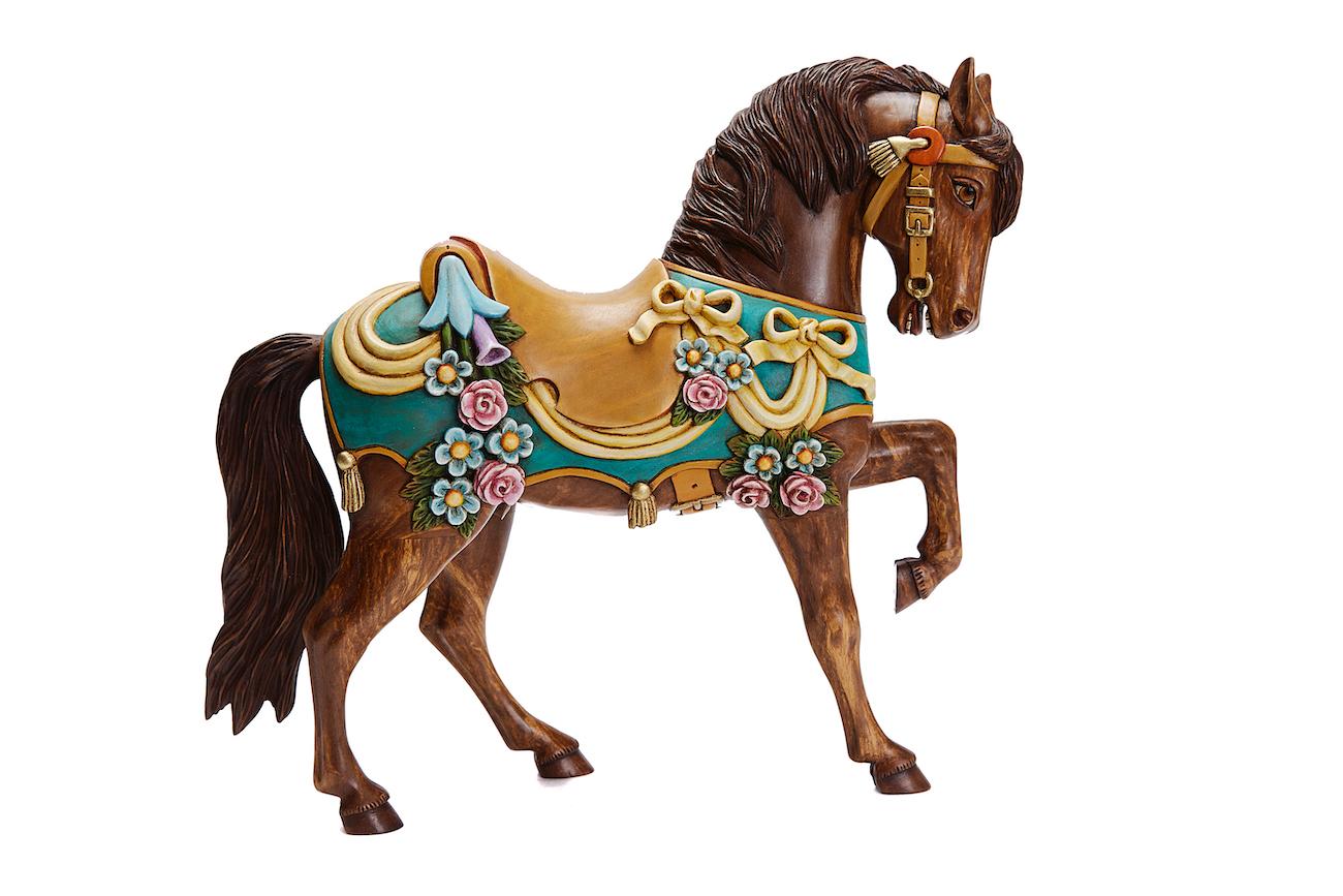 Caballo Carrusell / Carousell Horse
This Mexican Wood Horse was made with Copal wood, wood carving technique gouges, machete and sandpaper, decorated with natural dyes and acrylic paintings with Zapotec symbols.
At Cactus Fine Art, we offer an