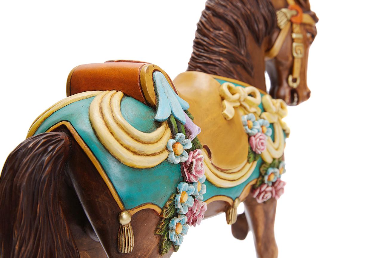 Caballo Carrusell/Carousell Horse - Art populaire mexicain  Beaux-arts Cactus en vente 4