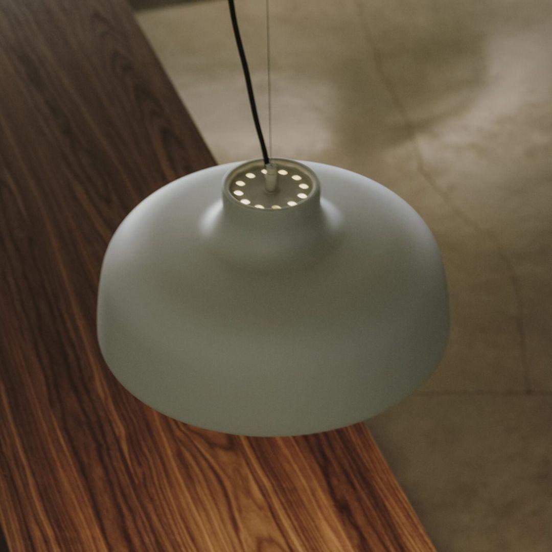 Miguel Milá 'M68' Pendant Lamp in Black Aluminum for Santa & Cole In New Condition For Sale In Glendale, CA