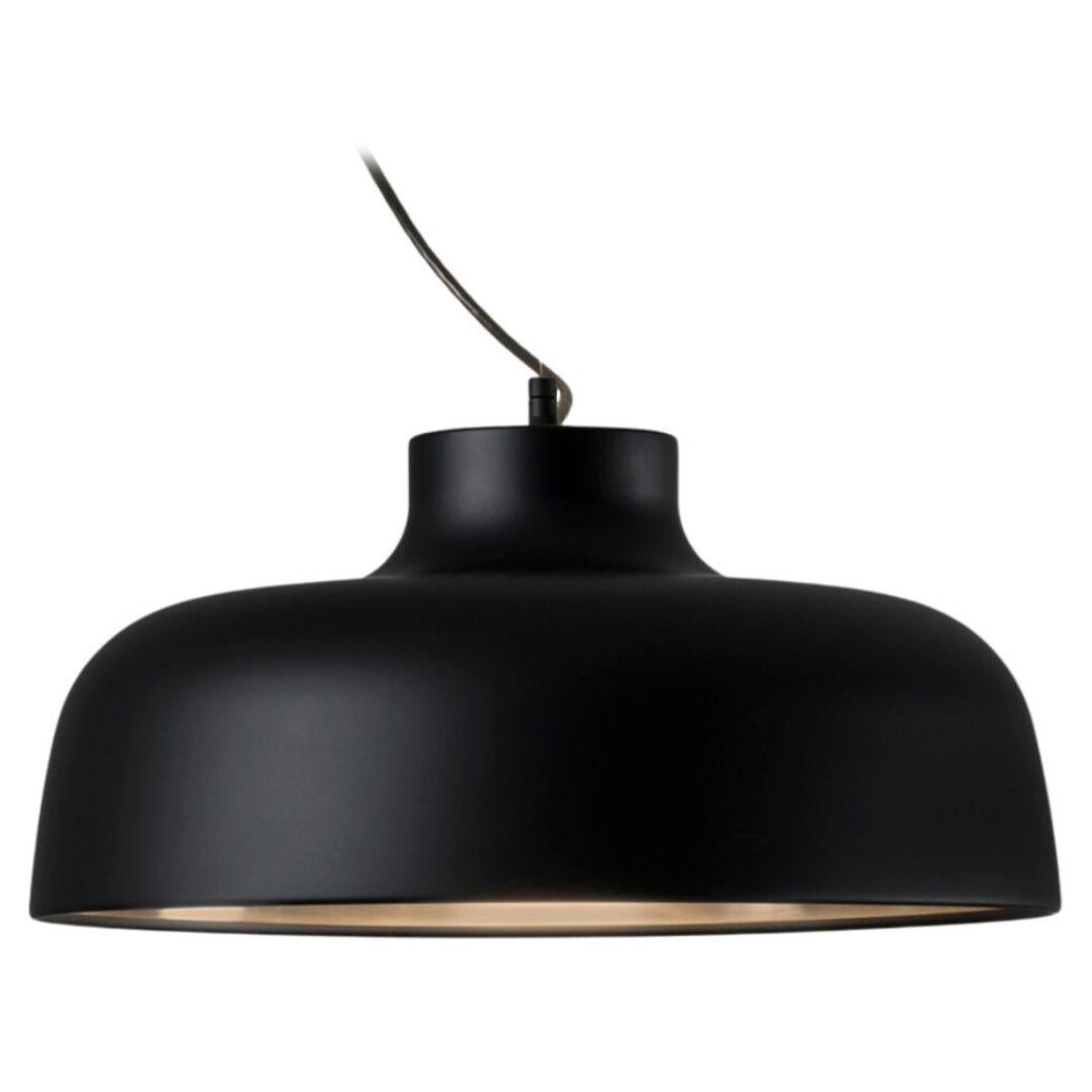 Miguel Milá Lámpara Colgante 'M68' de Aluminio Negro para Santa & Cole