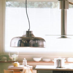 Miguel Milá Lámpara Colgante 'M68' de Aluminio Cromado para Santa & Cole