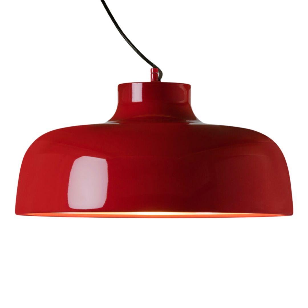 Contemporary Miguel Milá 'M68' Pendant Lamp in Chromed Aluminum for Santa & Cole For Sale