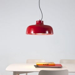 Miguel Milá 'M68' Pendant Lamp in Red Aluminum for Santa & Cole