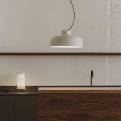 Miguel Milá 'M68' Pendant Lamp in White Aluminum for Santa & Cole