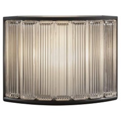 Miguel Mila 'Stadium' Wall Lamp in Glass and Metal for Santa & Cole