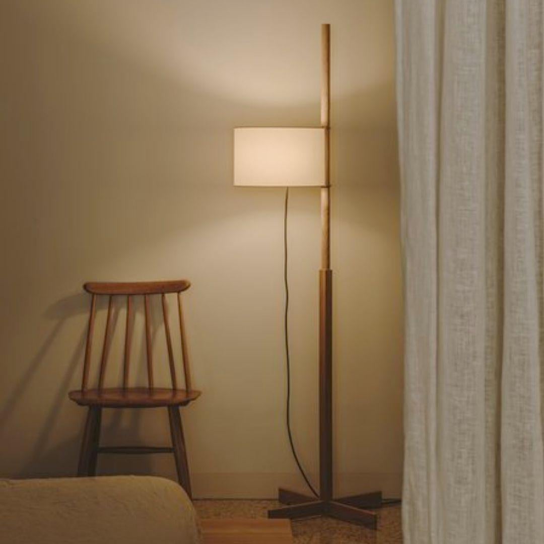 Miguel Milá 'Tmm' Floor Lamp in Beech Wood and White Parchment for Santa & Cole For Sale 10