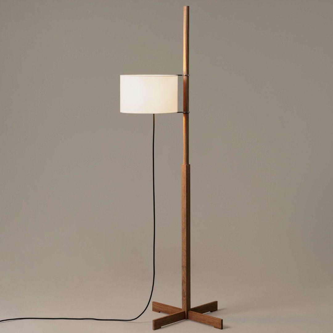 Miguel Milá 'Tmm' Floor Lamp in Beech Wood and White Parchment for Santa & Cole For Sale 11
