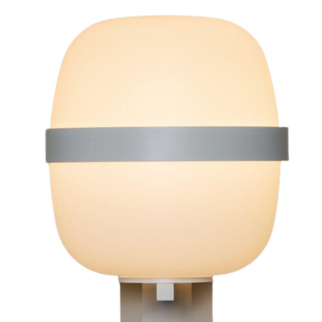 Spanish Miguel Milá 'Wally Cesta' Wall Lamp in Opal and White for Santa & Cole For Sale