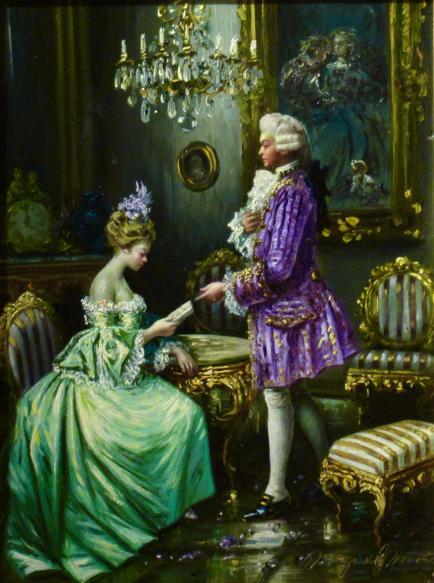 La lettera - Painting di Miguel Montaner
