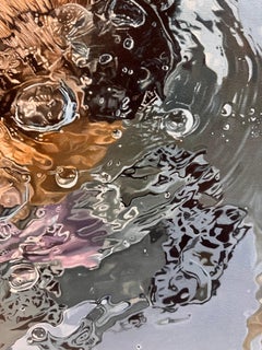 „Exhale“: Fotorealistisches Ölgemälde, zeitgenössisch, gerahmt
