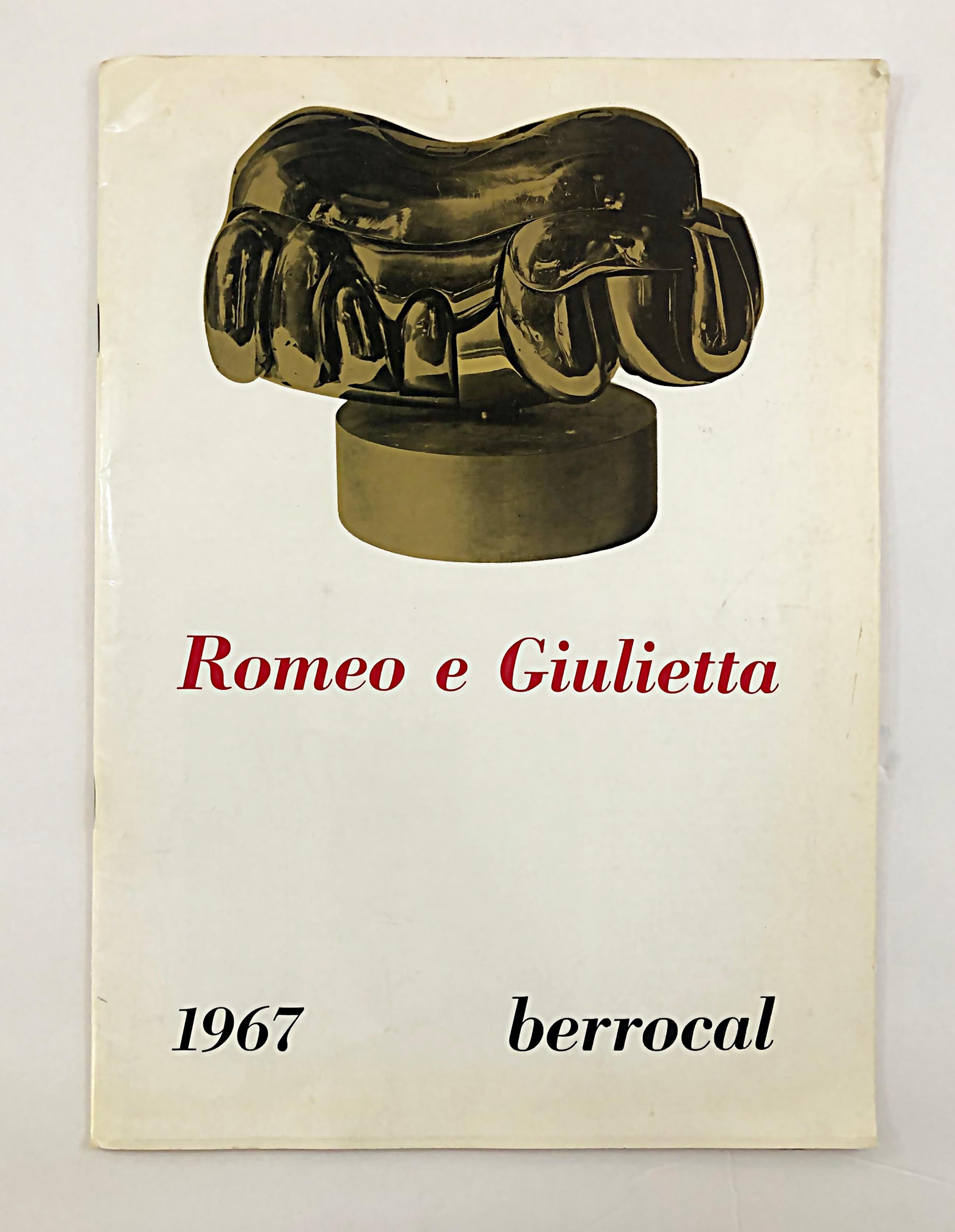 Miguel Ortiz Berrocal Romeo e Giulieta Bronze Puzzle Sculpture, Large with Book 5