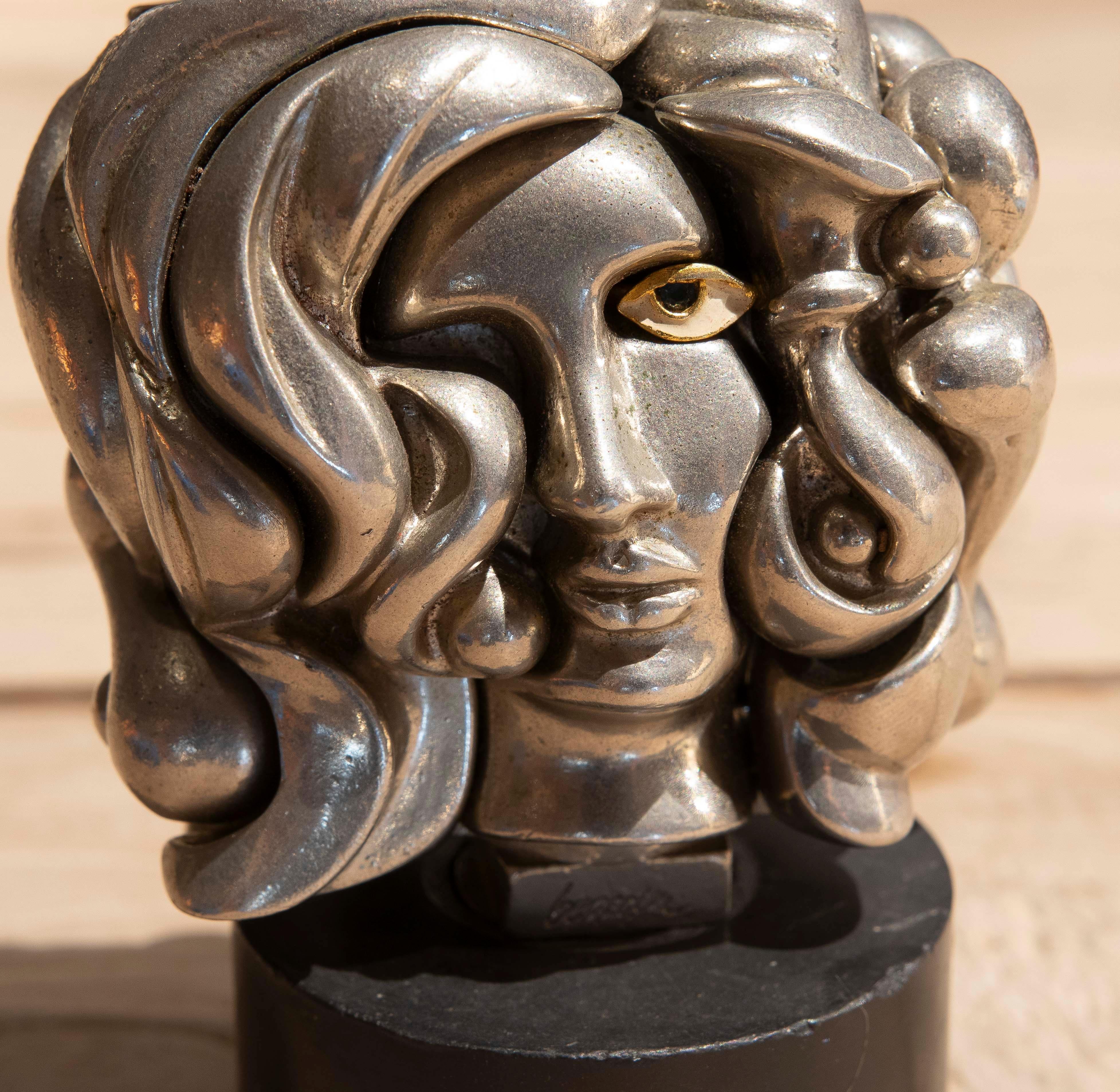Miguel Ortiz Berrocal 1969 Portrait de Michèle Puzzle Sculpture 7