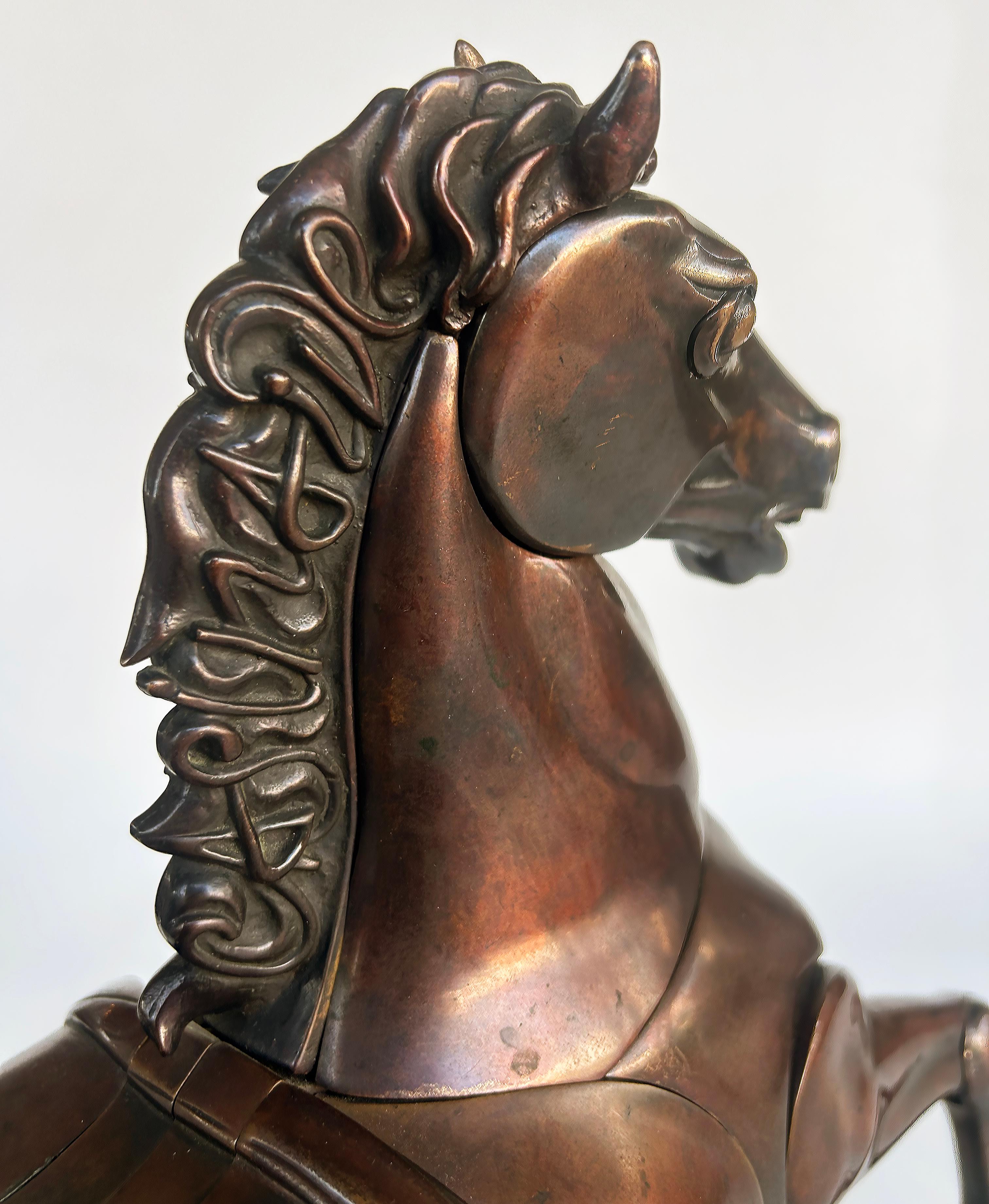 Miguel Ortiz Berrocal Bronze Horse Sculpture 
