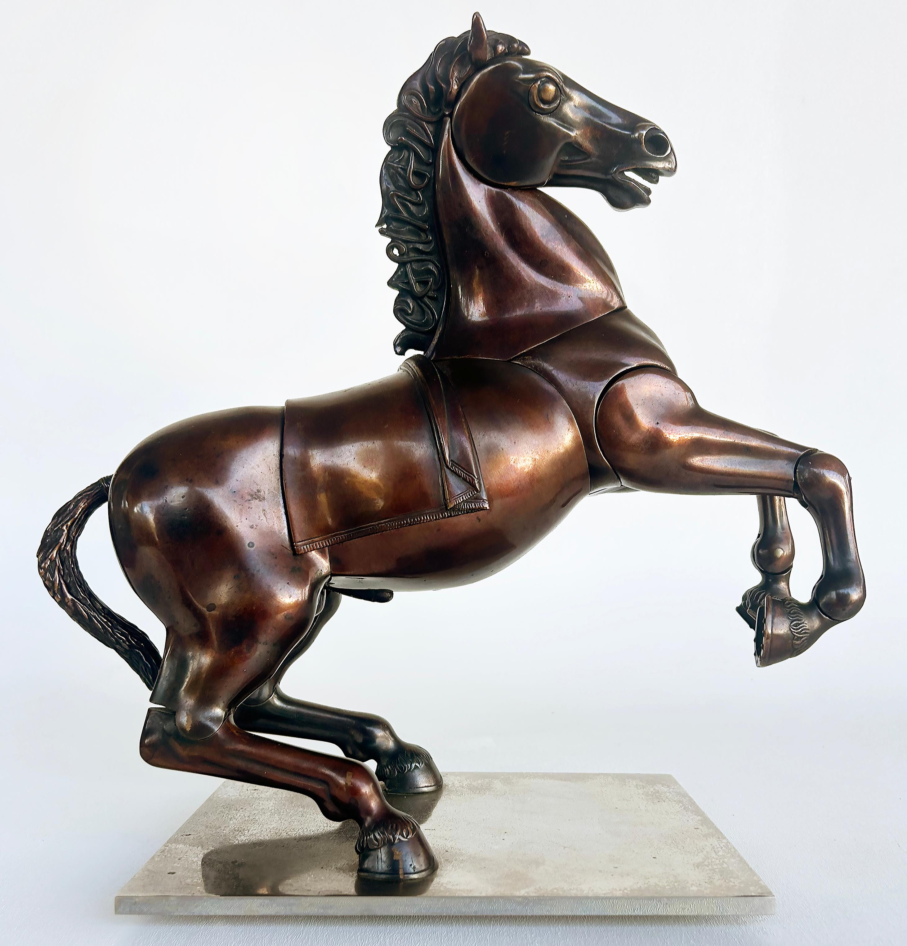 Miguel Ortiz Berrocal Bronze Horse Sculpture 