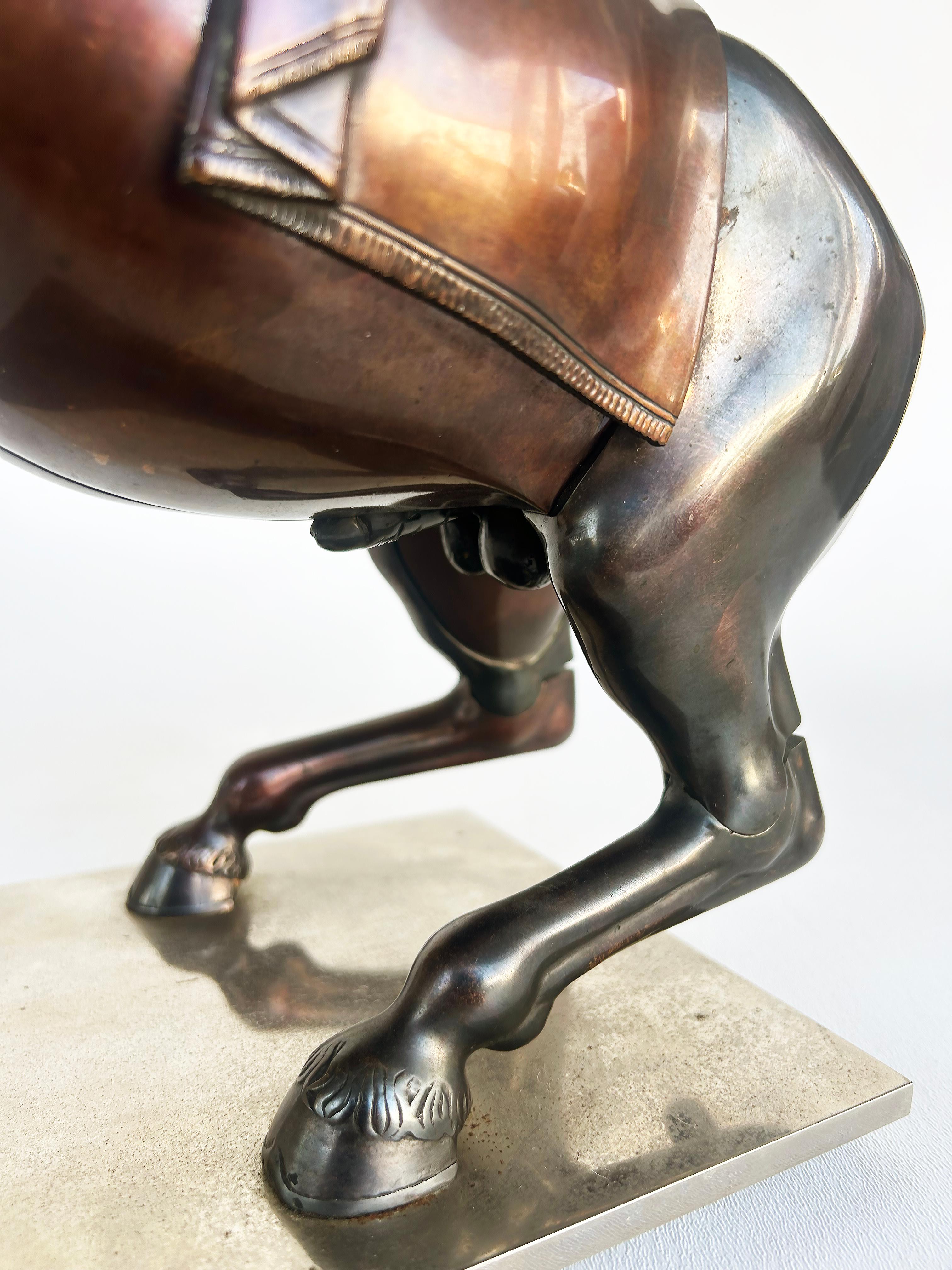Miguel Ortiz Berrocal Bronze Horse Sculpture 